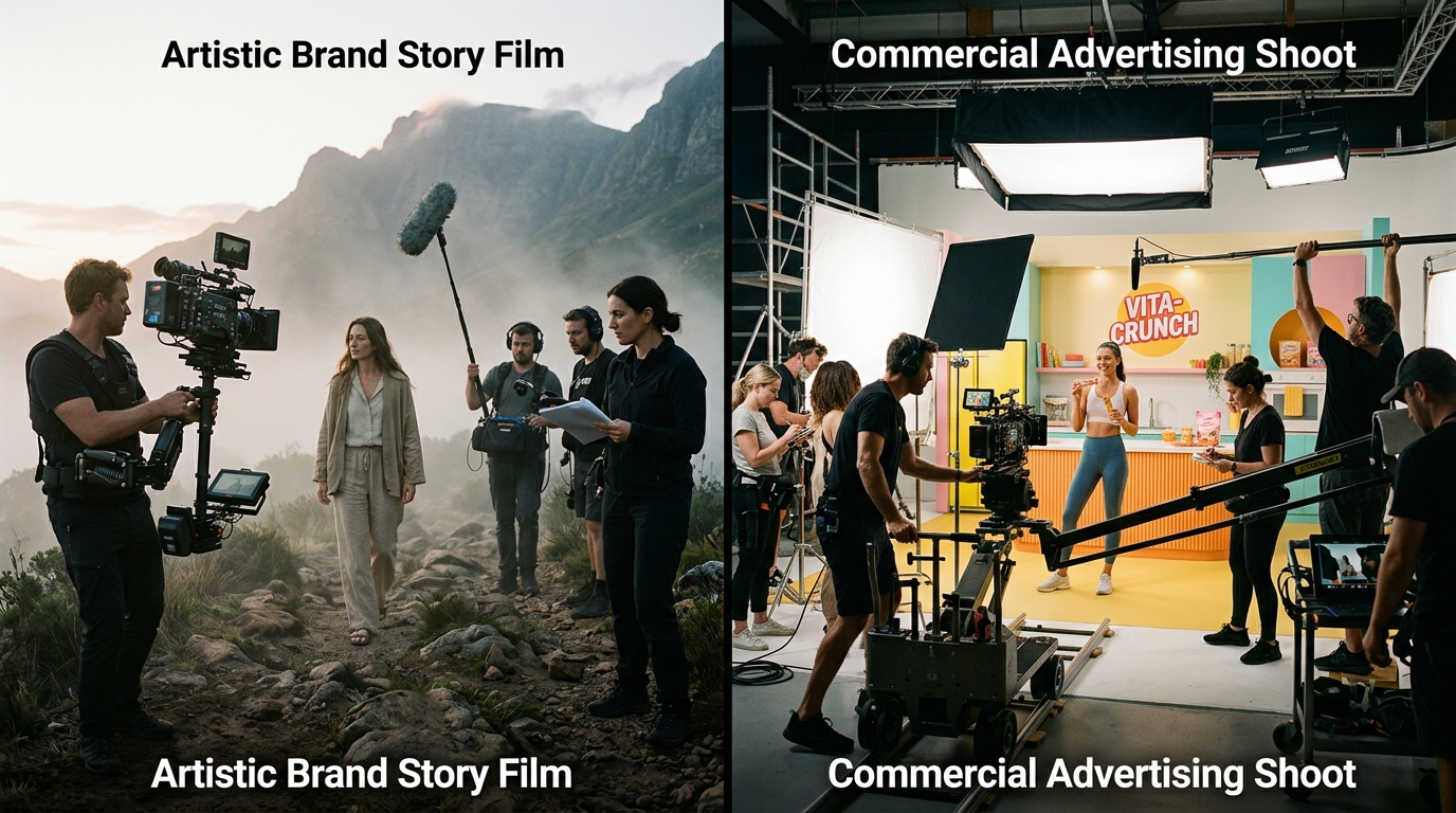 Brand film and commercial production comparison