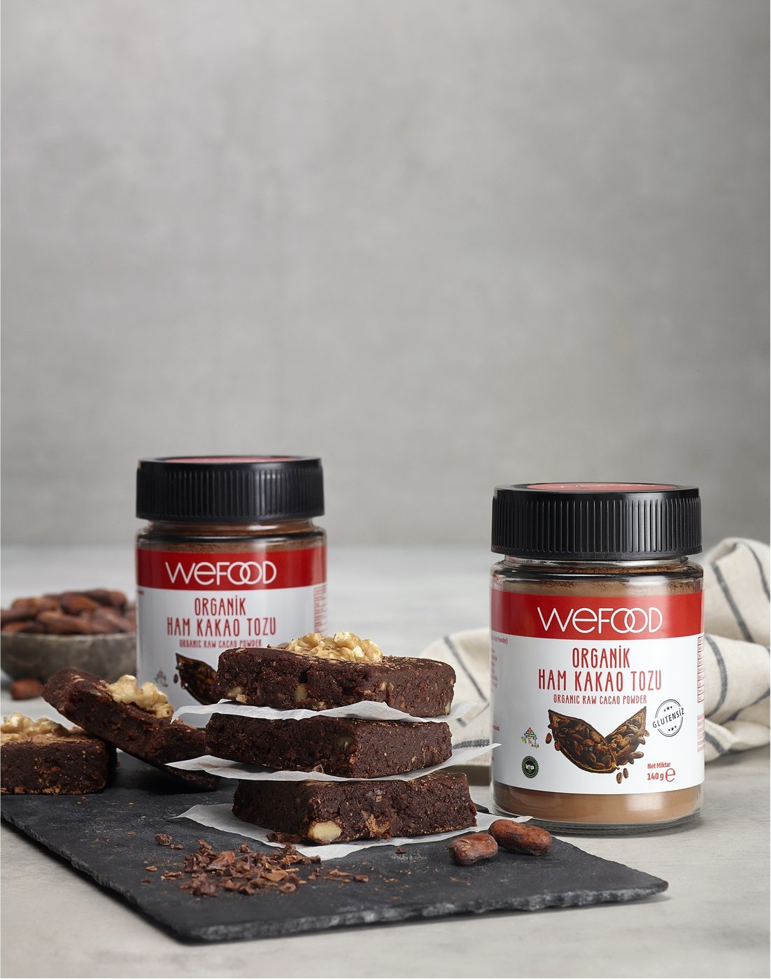 WeFood kakao tozu organik ürün fotoğrafı — İstanbul