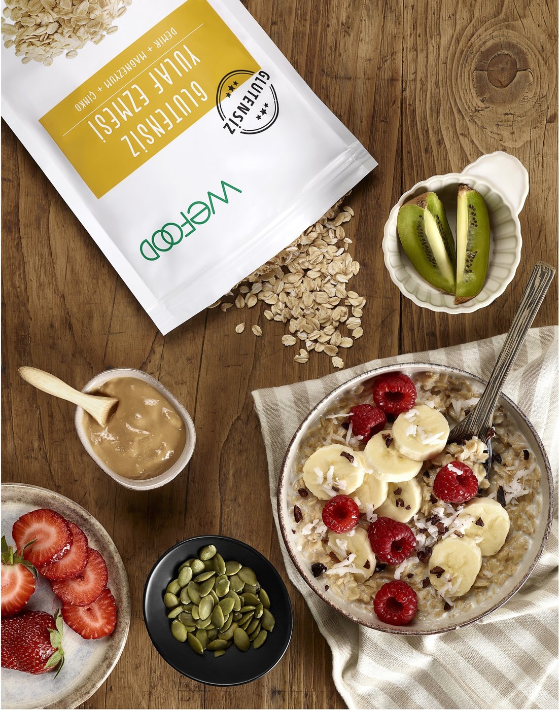 WeFood müsli kahvaltı ürün fotoğrafı — PAM İstanbul