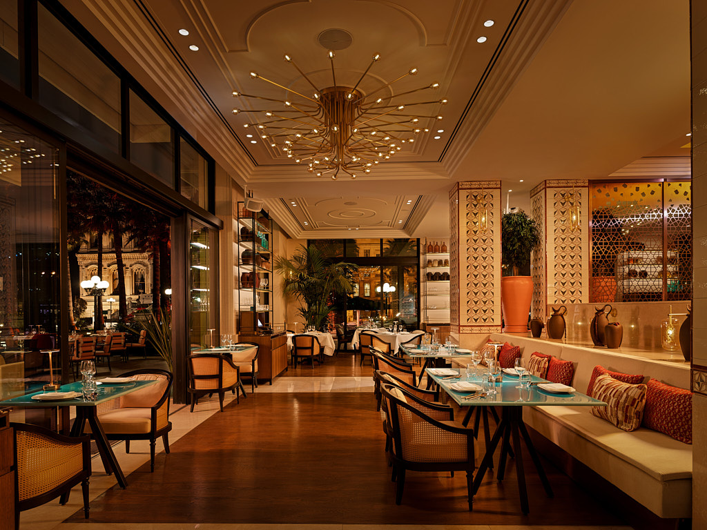 Sedat Yamak — Architecture Photography — Istanbul Restaurant Modern Architecture Photography Çırağan Interior 1.