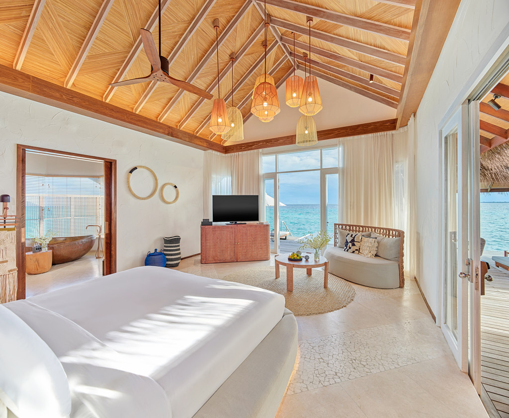 Sedat Yamak — Architecture Photography — Maldives Hotel Modern Architecture Photography Interior.